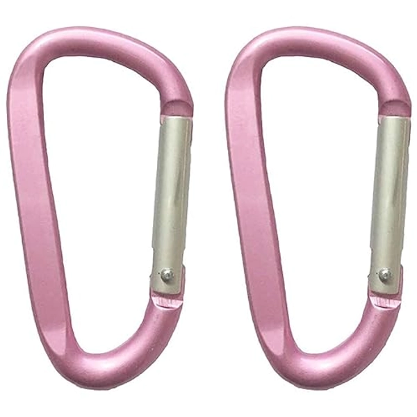 LESHIRY Large Carabiners Keychain 3" Aluminum D Shape Premium Durable D-Ring Carabiner Clip Hook Camping Accessories Snap Link Key Chain Durable Improved Design