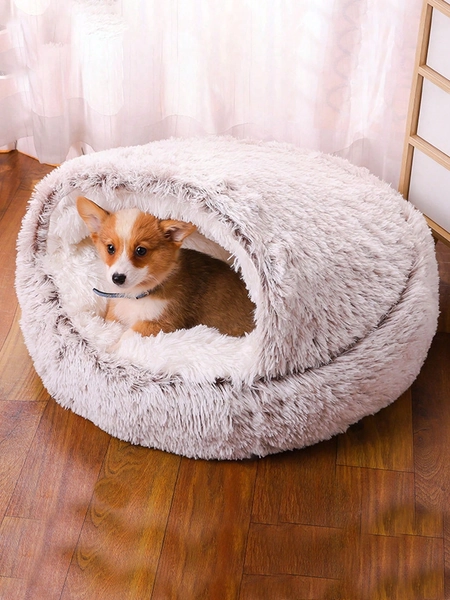 1 Piece Of Multi-Color Optional 2-In-1 Dual-Purpose Winter Warm And Plush Pet Bed Pet Pad With Built-In Cover Blanket Cat Bed Cat Bed Suitable For Small And Medium-Sized Cats, Dogs And Kittens, Puppies And Other Small Pets For Indoor Sleeping, Soft And Washable