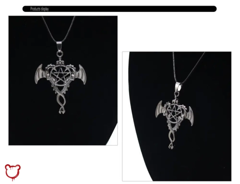 Dragon Pentagram Pendant Necklace