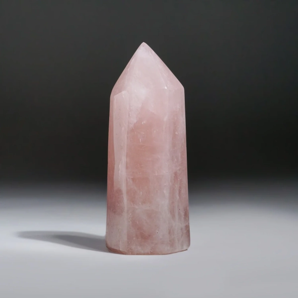 Rose Quartz Polished Point from Brazil (1.2 lbs)