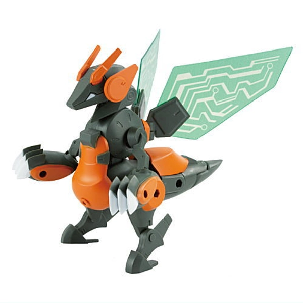 Clockwork Cryptid Bipedal Dragon Adult Mini Figure Orange Mecha