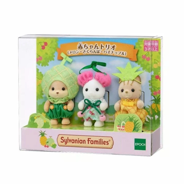 Sylvanian Families Baby Trio: Melon, Cherry, Pineapple