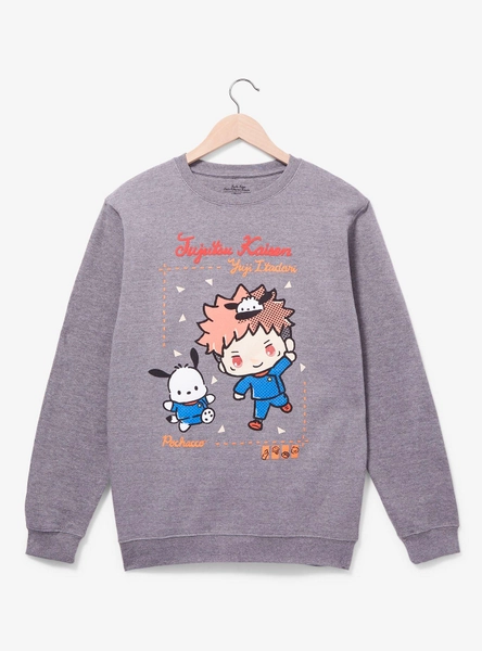 Jujutsu Kaisen x Hello Kitty and Friends Pochacco & Yuji Itadori Crewneck - BoxLunch Exclusive