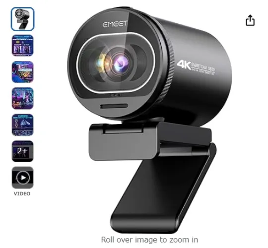 Reliable Camera for Video Recording, Streaming & Meetings