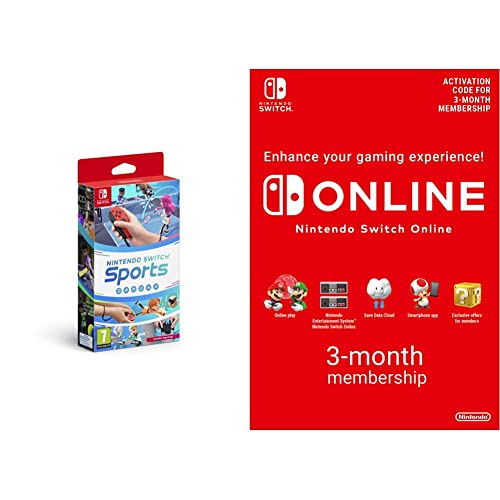 Nintendo Switch Sports (Nintendo Switch) + Nintendo Switch Online Membership - 3 Months | Switch Download Code - Nintendo Switch - + Online 3 Months