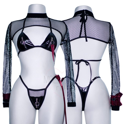 Siren Lingerie - Black & Red / M/L