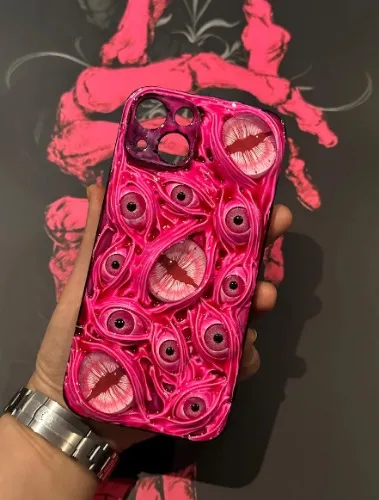 Freaking Cute Rose Red Pupils Phone Case