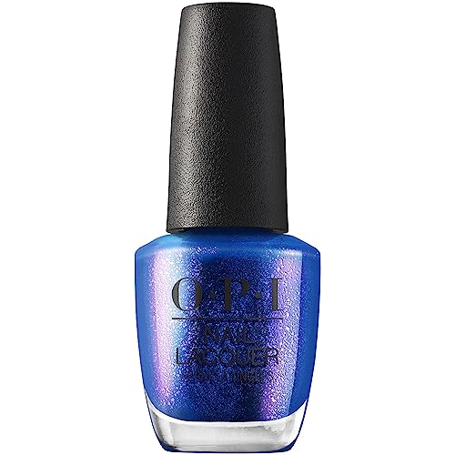OPI Nail Lacquer, Opaque & Dark Shimmer Finish Blue Nail Polish, Up to 7 Days of Wear, Chip Resistant & Fast Drying, Fall 2023 Collection, Big Zodiac Energy, Scorpio Seduction, 0.5 fl oz - Scorpio Seduction - 0.5 Fl Oz (Pack of 1)