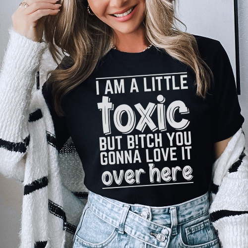 I Am A Little Toxic Tee - Black / S