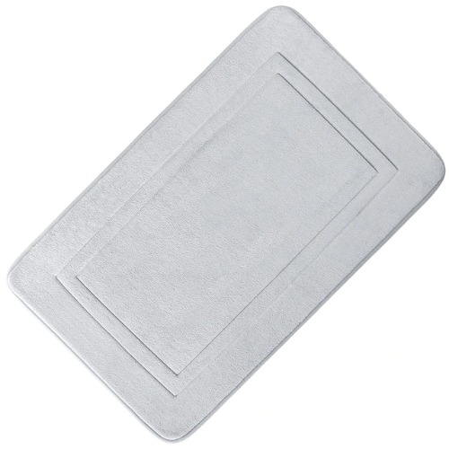 Non-slip Microfiber Bath Mat - Silver Grey / 19.7" x 31.5" (50x80cm)