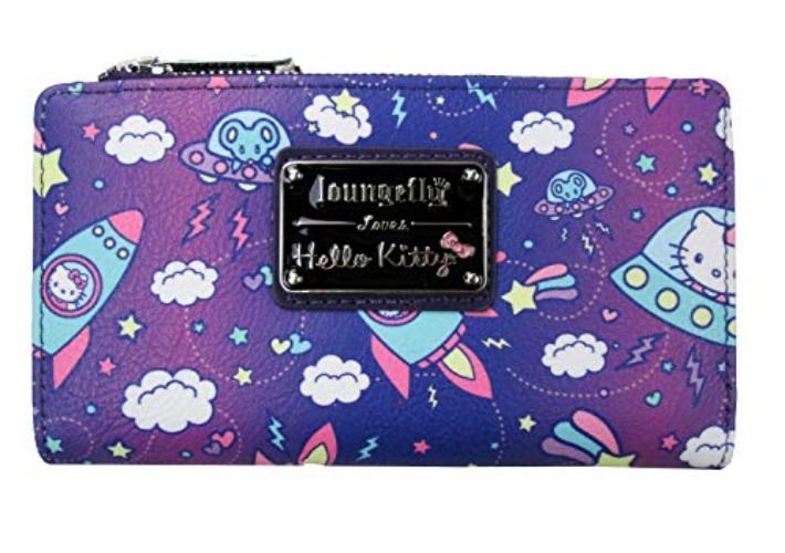 Loungefly x Hello Kitty Spaceship Allover-Print Flap Wallet (Multicolored, One Size) - Multicolored - One Size