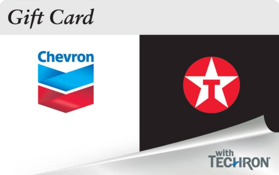 Chevron and Texaco $50 Gift Card