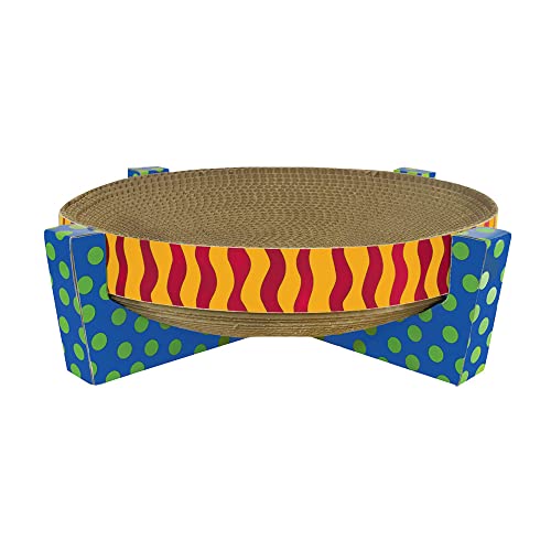 Catstages Scratch, Snuggle & Rest Corrugated Cat Scratcher With Catnip - Scratch Snuggle & Rest