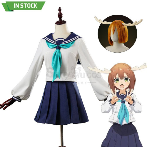 【In Stock】Anime My Deer Friend Nokotan Cosplay Noko Shikanoko Cosplay Costume - Noko Shikanoko / M