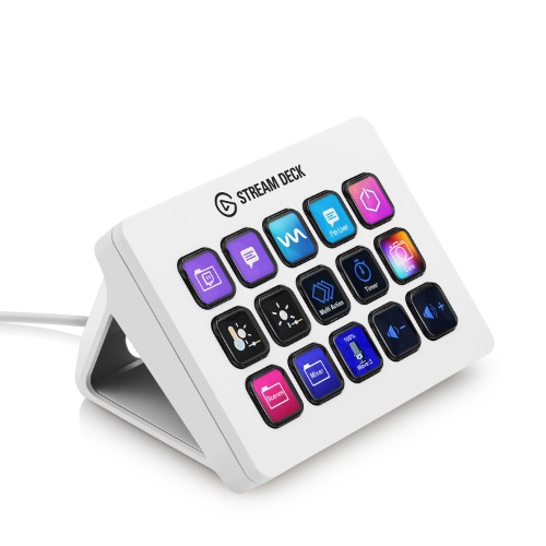 Elgato Stream Deck MK.2 – Studio Controller, 15 Macro Keys, Trigger Actions in apps and Software Like OBS, Twitch, YouTube and More, Works with Mac and PC - White, 20GBA9901-wt - 15 Keys (MK.2) White