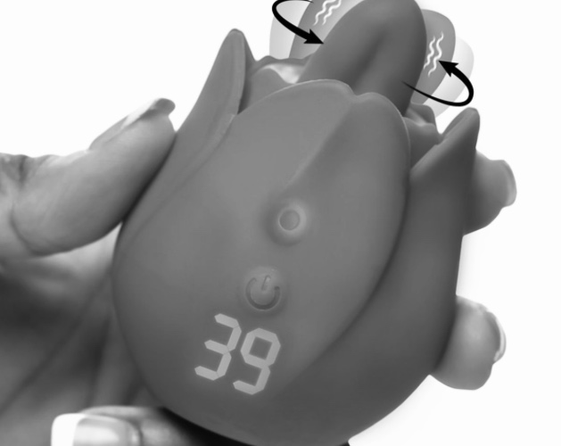 Rose Kisser Licking and Vibrating Digital Clitoral Stimulator