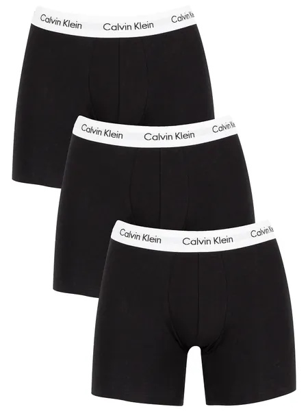 Calvin Klein Herren Boxer Brief Boxershorts - S Black (Black /Black Wb Xwb)