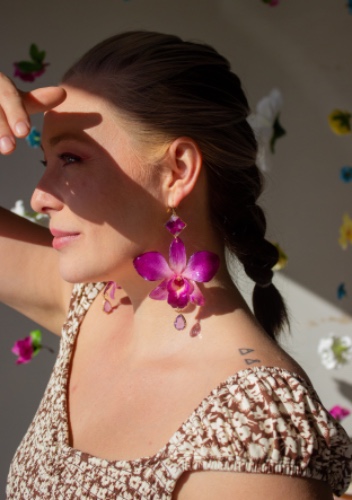 Dendrobium Orchid Dangles | No top piece, short version