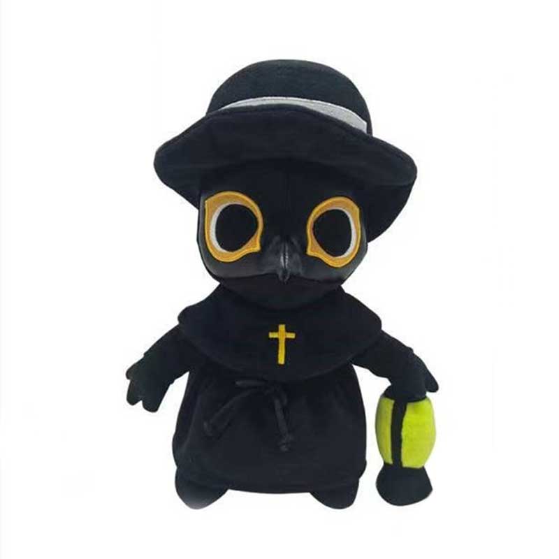 Glow in the Dark Plague Doctor Plush Toy - Yellow