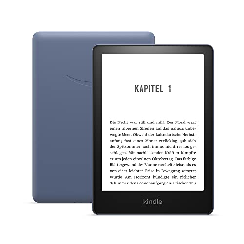 Kindle Paperwhite (16 GB) – Jetzt mit 6,8-Zoll-Display (17,3 cm) und verstellbarer Farbtemperatur – mit Werbung - Denimblau - Denimblau - 16 GB - Mit Werbung - Ohne Kindle Unlimited
