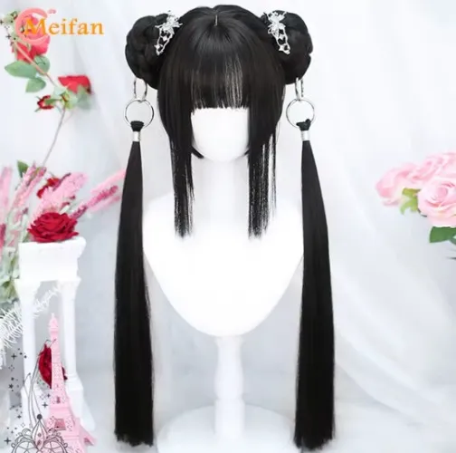 Peluca con peinado chino