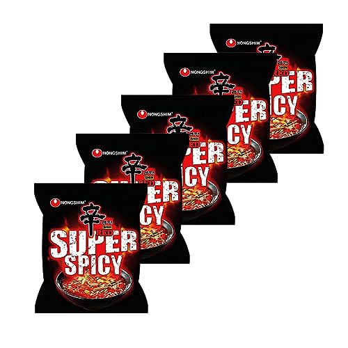 Pack 5 Ramen Fideos Instantáneos Sabor Super Picante - Instant Noodle Tallarines Corea - Super Picante - Pack 5