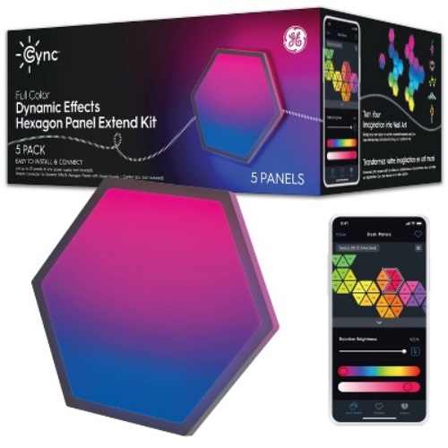 GE Cync Dynamic Effect 5pk Novelty Tile Lights