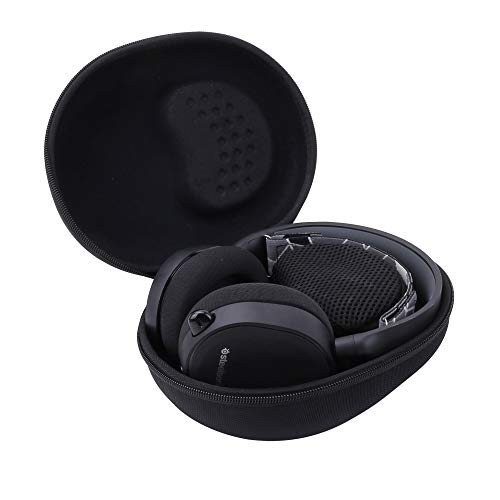 Aenllosi Hard Storage Case for SteelSeries Arctis 1 3 5 7 7X 7+ 7P+ 9 9X PRO PRO+ Prime/Arctis Nova PRO 1 1P 1X 3 7 7X 7P Gaming Headset(Black) - Black