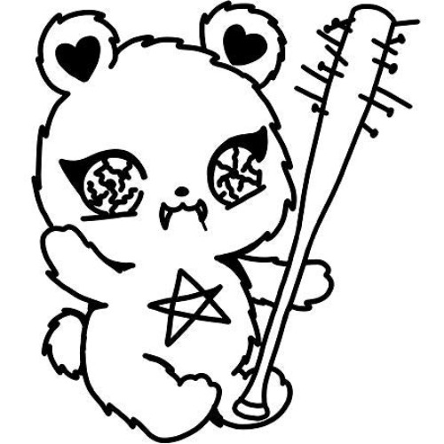 Psycho Cutie - 2 x 2 in