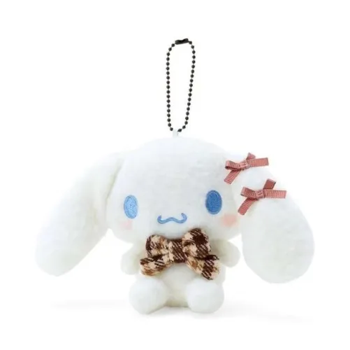 Cinnamoroll Mocha Grid Series Plush Keychain