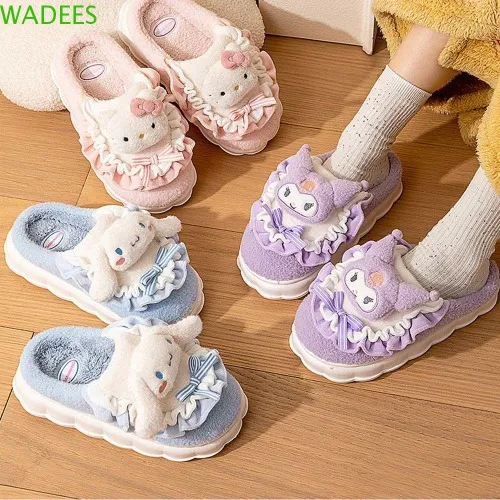 WADEES Cinnamoroll Winter Fluffy Slippers