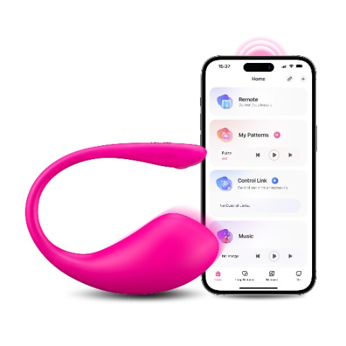 LOVENSE Lush 3 Vibrador de, estimulador Bluetooth wearable atualizado para brinquedos adultos femininos, mini vibrador para bola vibratória feminina, máquina vibratória de controle remoto