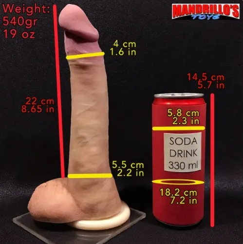 EJACULATING LUKE (LukeTwentyfive) - Realistic DILDO - Real Cast - Mature - Adult toys - Mandrillostoys - Pure Platinum Silicone