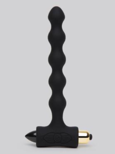 Black Vibrating Anal Beads