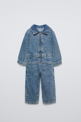 HEART DENIM JUMPSUIT