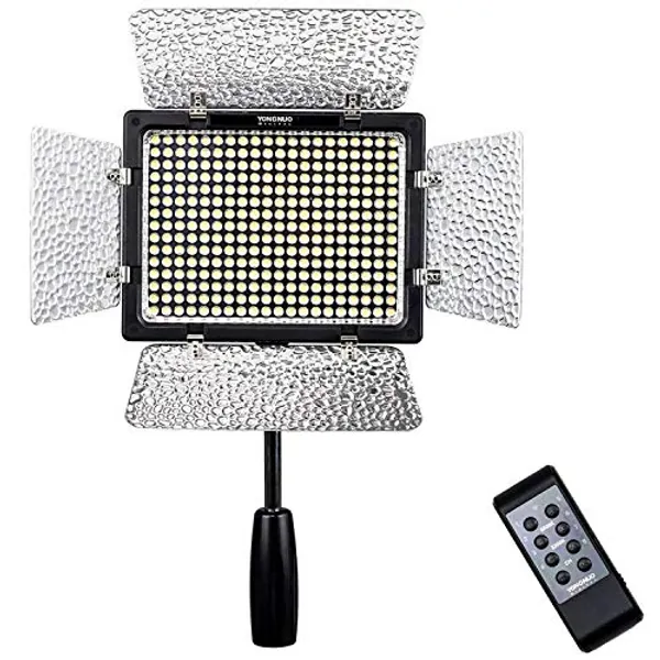 YONGNUO YN-300 III 3200k-5500k LED video Luce Compatibile con DSLR Canon Nikon con il IR Funzionamento Remote