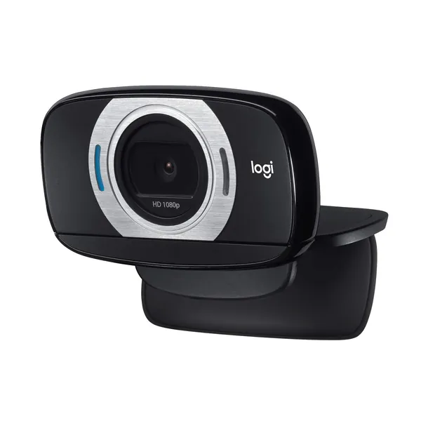 Logitech C615 Portable Webcam, Full HD 1080p/30fps, Widescreen HD Video Calling, Foldable, HD Light Correction, Autofocus, Noise Reduction, For Skype, FaceTime, Hangouts, PC/Mac/Laptop/Macbook/Tablet
