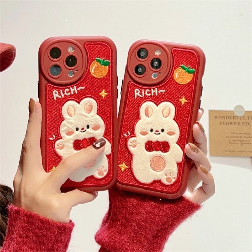 Red Bunny iPhone Case - for iPhone 13
