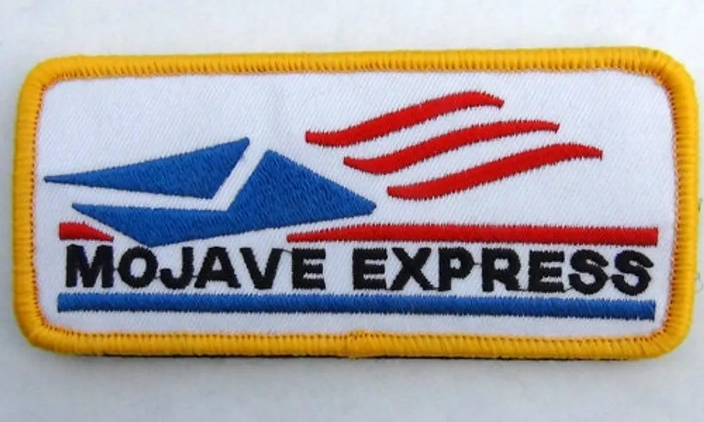 Mojave Express Fallout New Vegas Inspired Cosplay patch Hook and Loop backing
