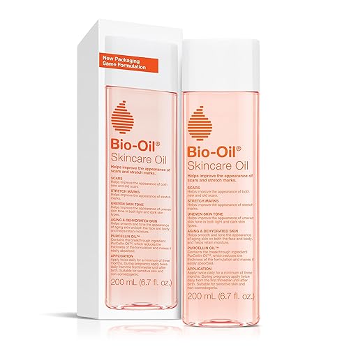 Bio-Oil Skincare Body Oil Serum for Scars and Stretch Marks, Face and Body Moisturizer with Vitamin E & A for Sensitive Dry Skin, Dermatologist Recommended, Non-Comedogenic, For All Skin Types, 6.7 Oz - 6.7 Fl Oz (Pack of 1) - Oil