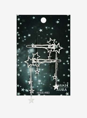 Cosmic Aura Star Cluster Charms Hair Clip Set