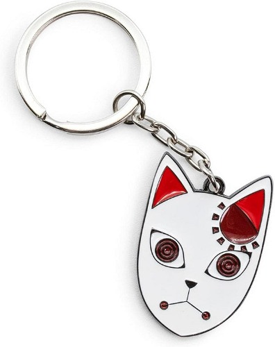 Demon Slayer Tanjiro Kamado Fox Mask Enamel Pendant Keychain | Default Title