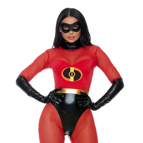 Forplay Women's Hot Super Suit Superhero Adult Costume, Red, XS/S/L/XL US - Red - Small/Medium