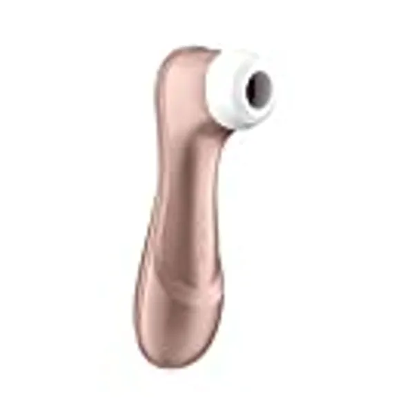 Satisfyer Pro 2 Air-Pulse Clitoris Stimulator - Non-Contact Clitoral Sucking Pressure-Wave Technology, Waterproof, Rechargeable (Rose Gold)