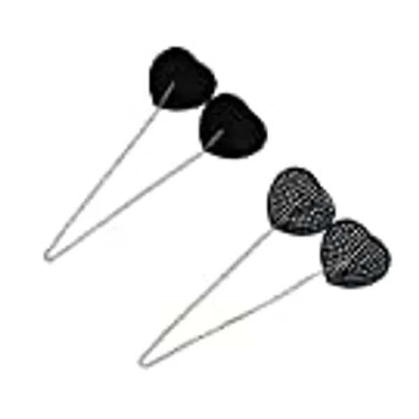 2 Pairs Sparkle Rhinestone Sexy Nipple Cover with Metal Chain Reusable Self-Adhesive Breast Pasties for Women Lady Honeymoon