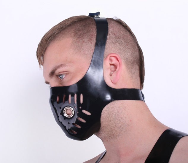 Rubber Bike Mask | M / Yellow/Black