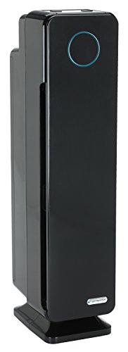 GermGuardian Air Purifier for Home with HEPA Pure Filter, UV-C Light Sanitizer, Eliminates Germs, Filters Allergens, Pollen, Smoke, Dust, Pet Dander, Mold, Odors, 28", Black, AC5300B - AC5300B