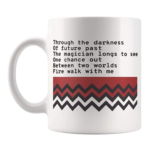 Fonhark - Fire Walk With Me - Complete Poem - Twin Peaks Coffee Mug, 11 Oz Novelty Coffee Mug/Cup, White