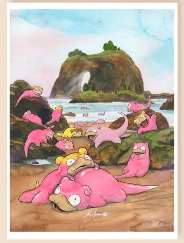 Slowpoke Painting