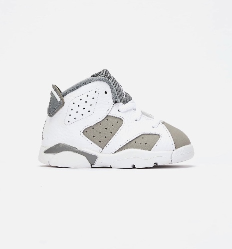 Air Jordan 6 Retro Cool Grey Infant Toddler  Lifestyle Shoe - White/Grey | 9